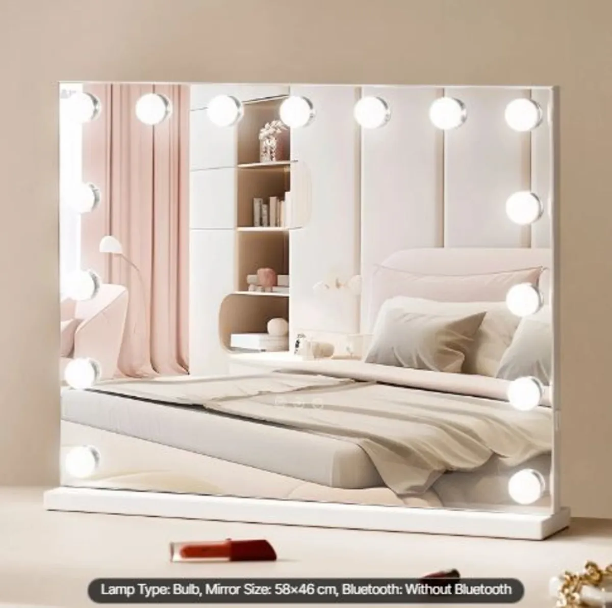 Hollywood Vanity Mirror With Lights w/ USB - Image 3