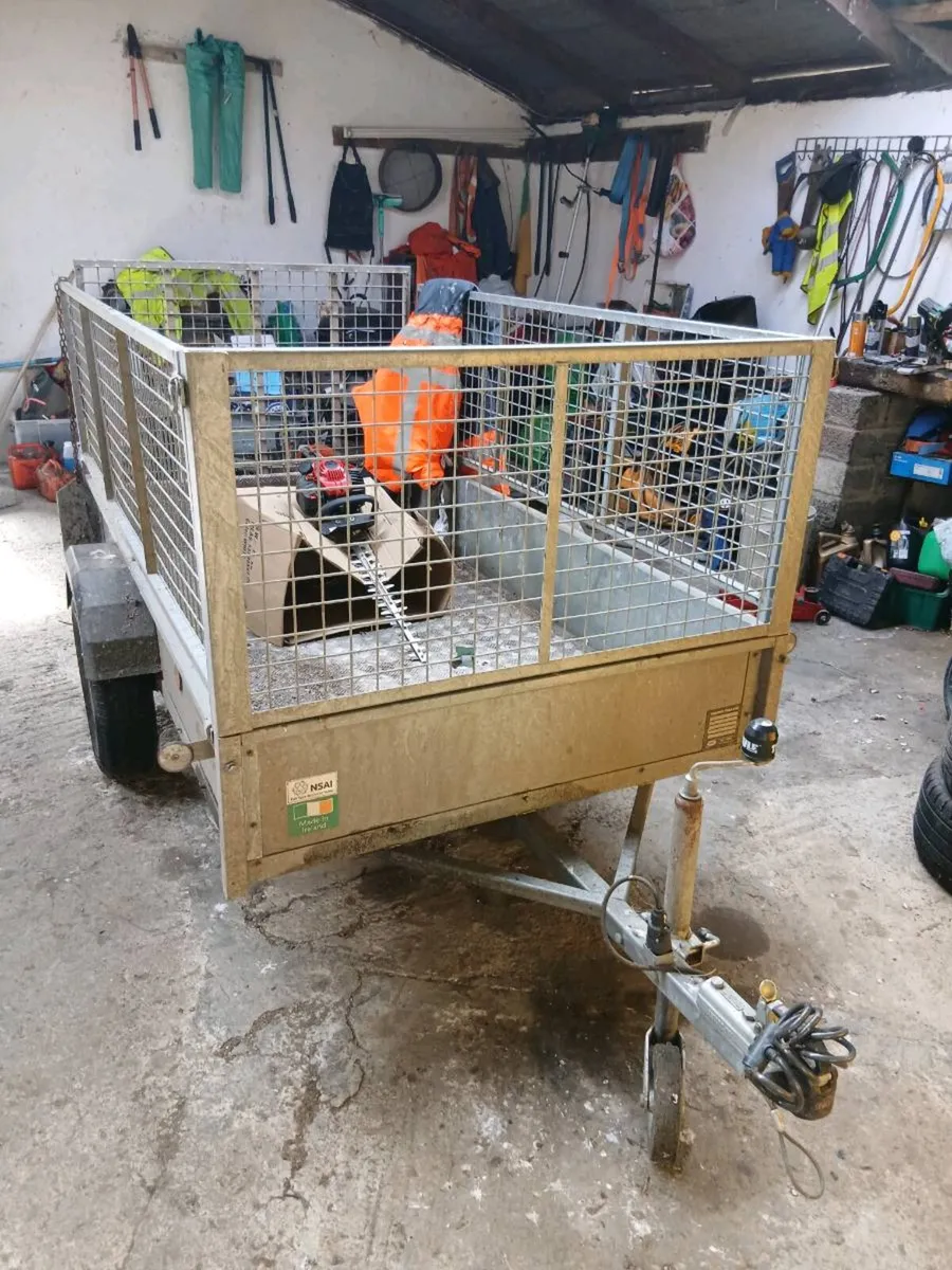 Trailer and 2 chainsaws - Image 1