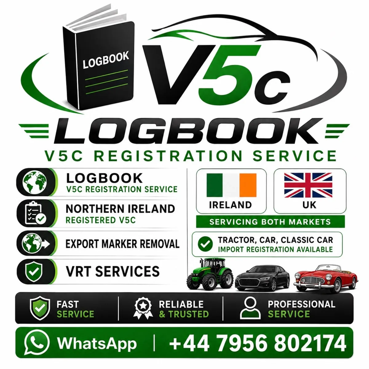 V5 Log books REPLACEMENTS LOGBOOK - Image 1
