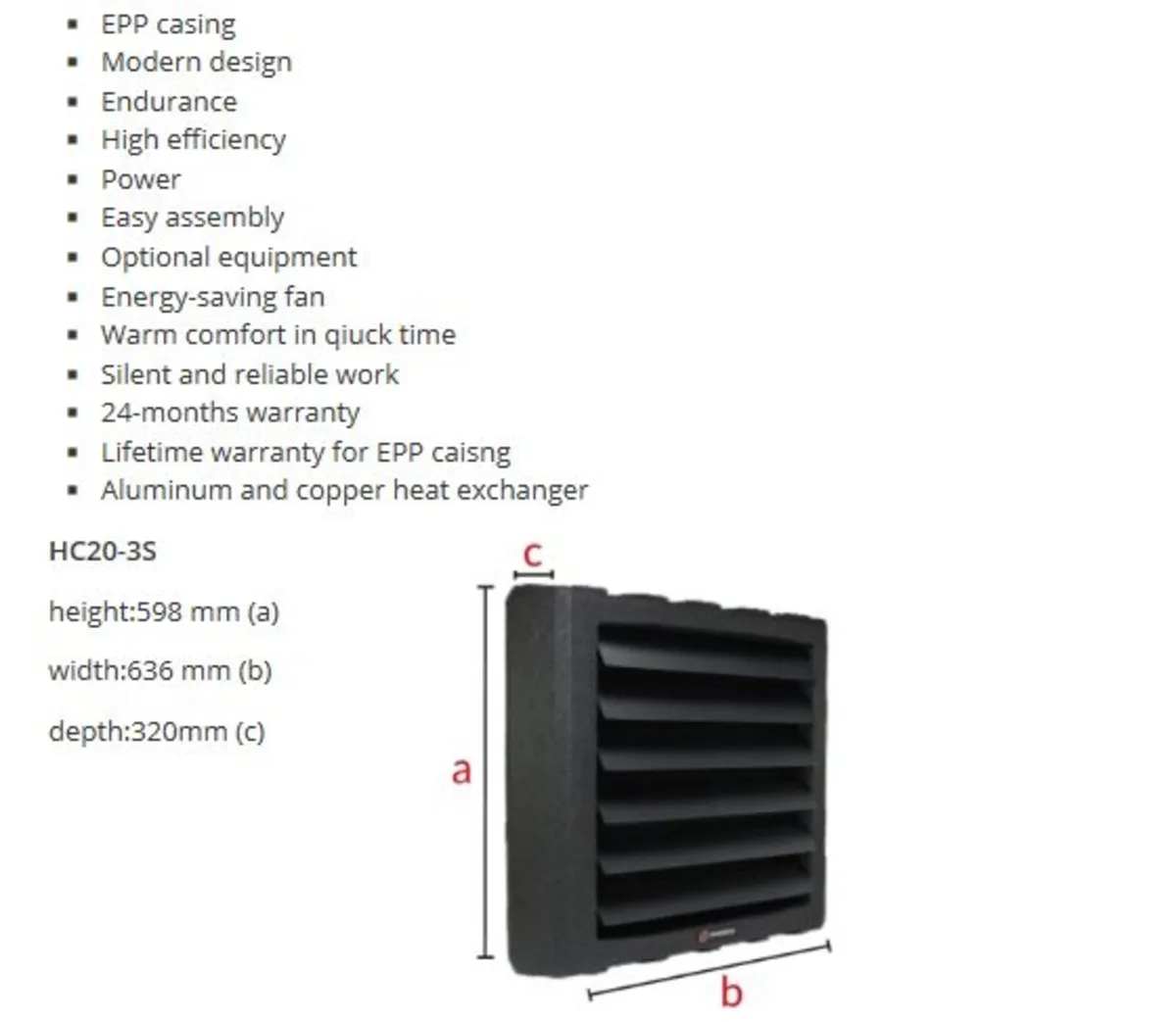heater  large  volume  areas - Image 4