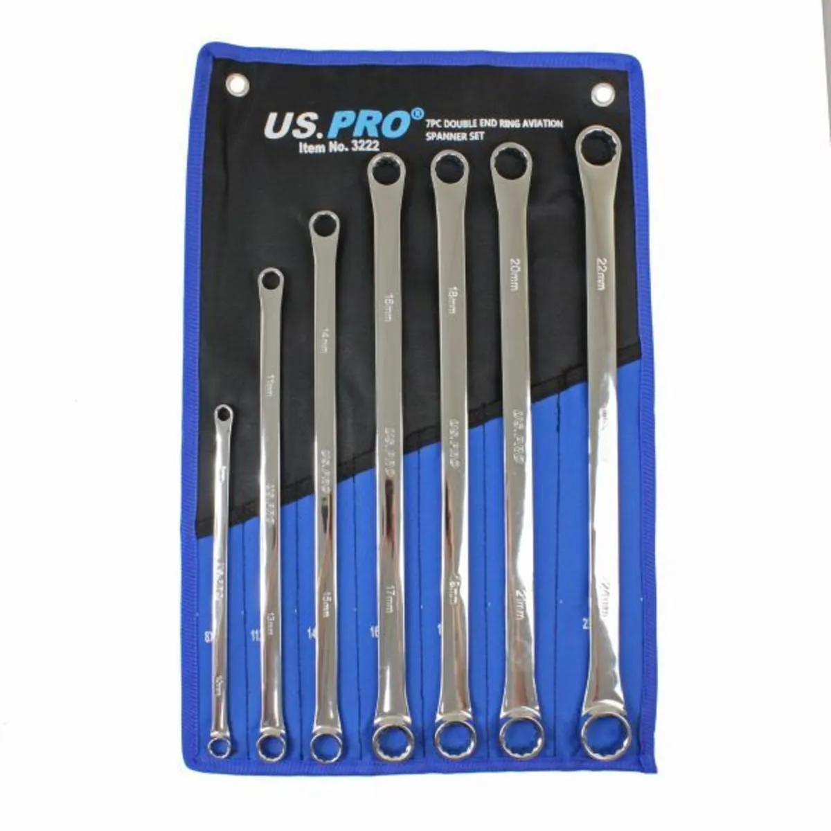 7 Piece Double End Ring Aviation Spanner Set - Image 2