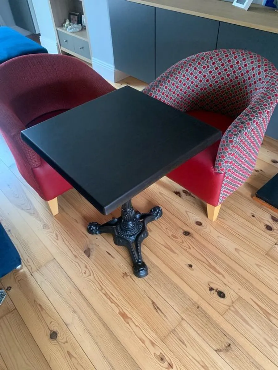 Table and 4 Tub Chairs - Image 1