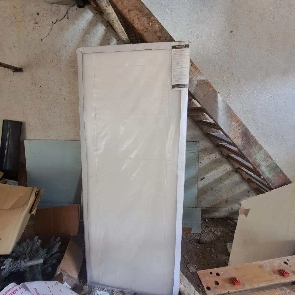 Primed White Door- very solid - Image 2