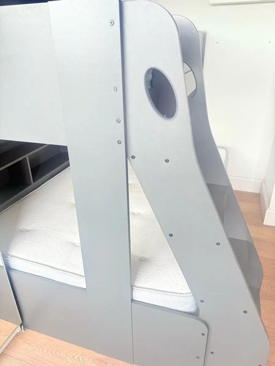 Triple BunkBed with Mattresses & Storage - Image 2