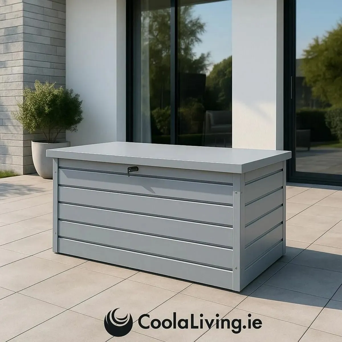 Palladium Large 856 Ltr Steel Patio Storage Boxes - Image 2