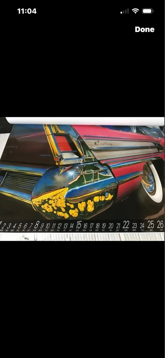 Rare American Classic Cars 1991 calendar - Image 2