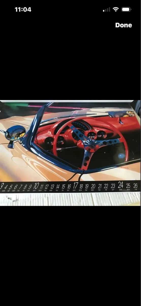 Rare American Classic Cars 1991 calendar - Image 3