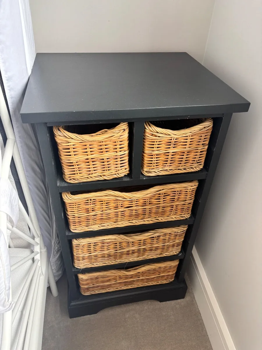 FREE Bedside lockers with rattan baskets - Image 1
