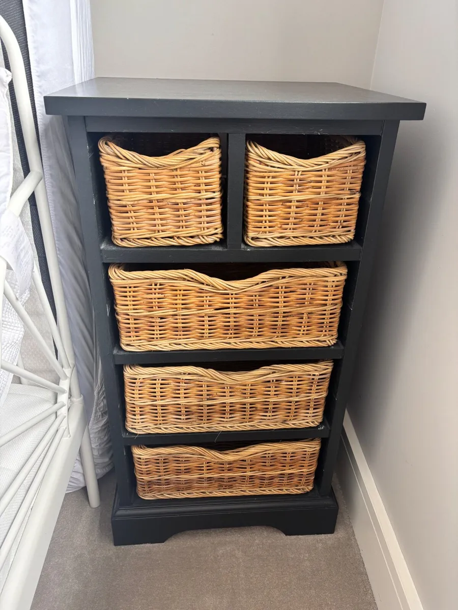 FREE Bedside lockers with rattan baskets - Image 2