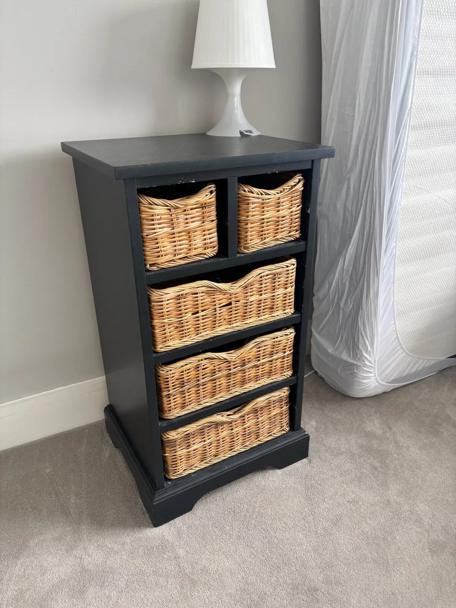 FREE Bedside lockers with rattan baskets - Image 4