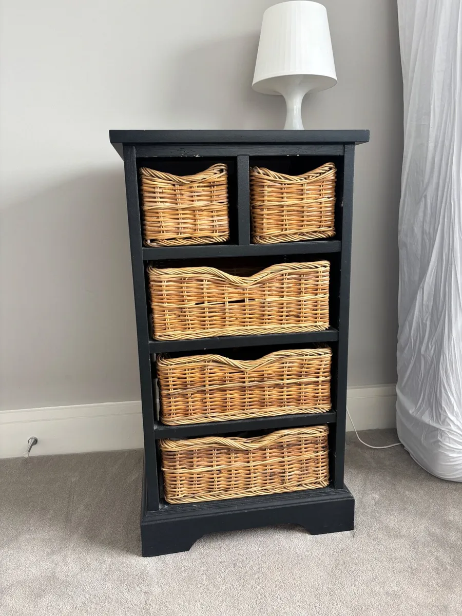 FREE Bedside lockers with rattan baskets - Image 3