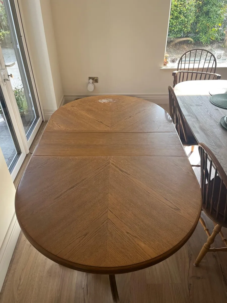 Solid Oak Kitchen Table - Image 1