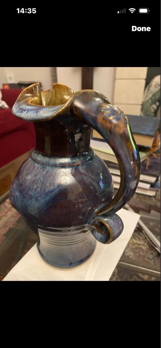Large Colm De Ris Pottery Water Jug - Image 1