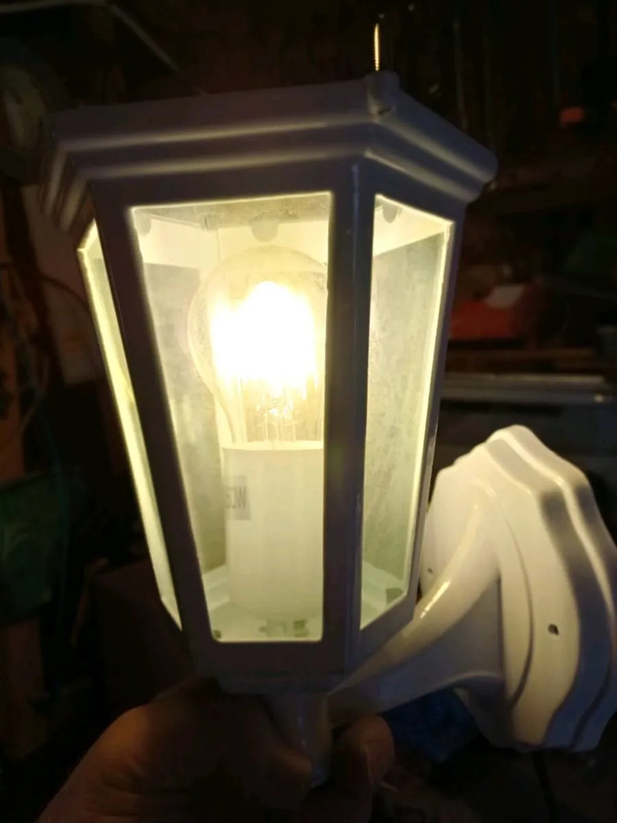 Vintage Aluminium Wall Lanterns - Image 4