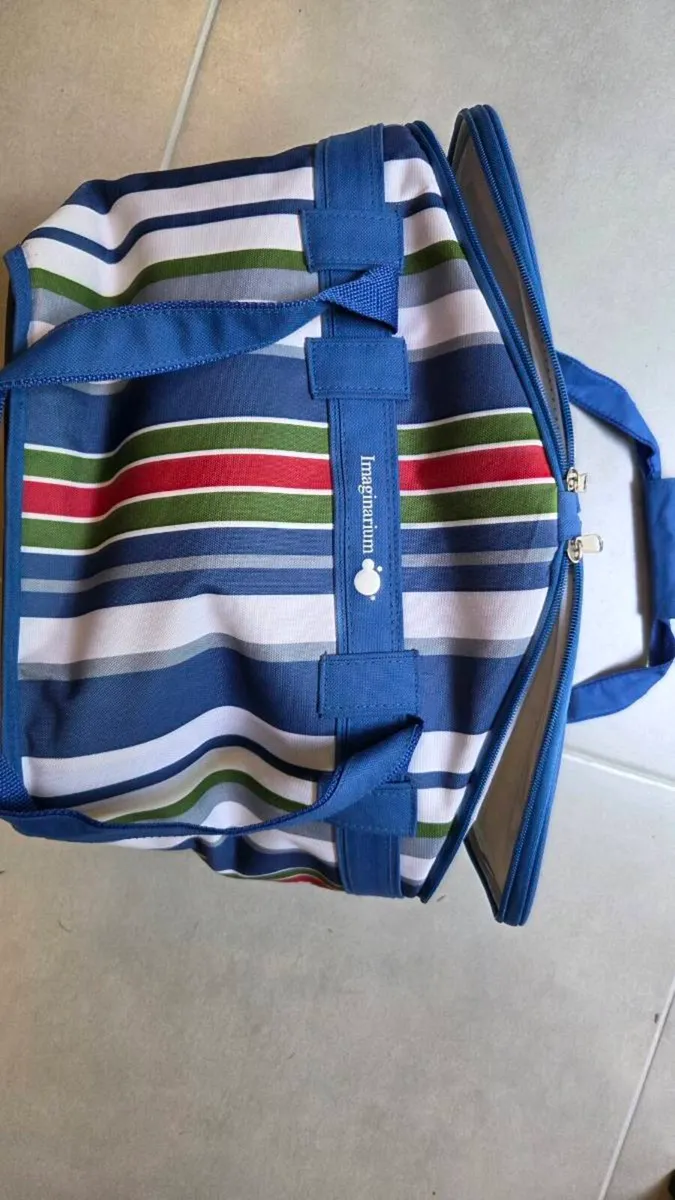 Imaginarium Striped Cooler Bag & Next Picnic Set - Image 1