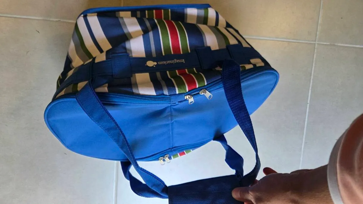 Imaginarium Striped Cooler Bag & Next Picnic Set - Image 2