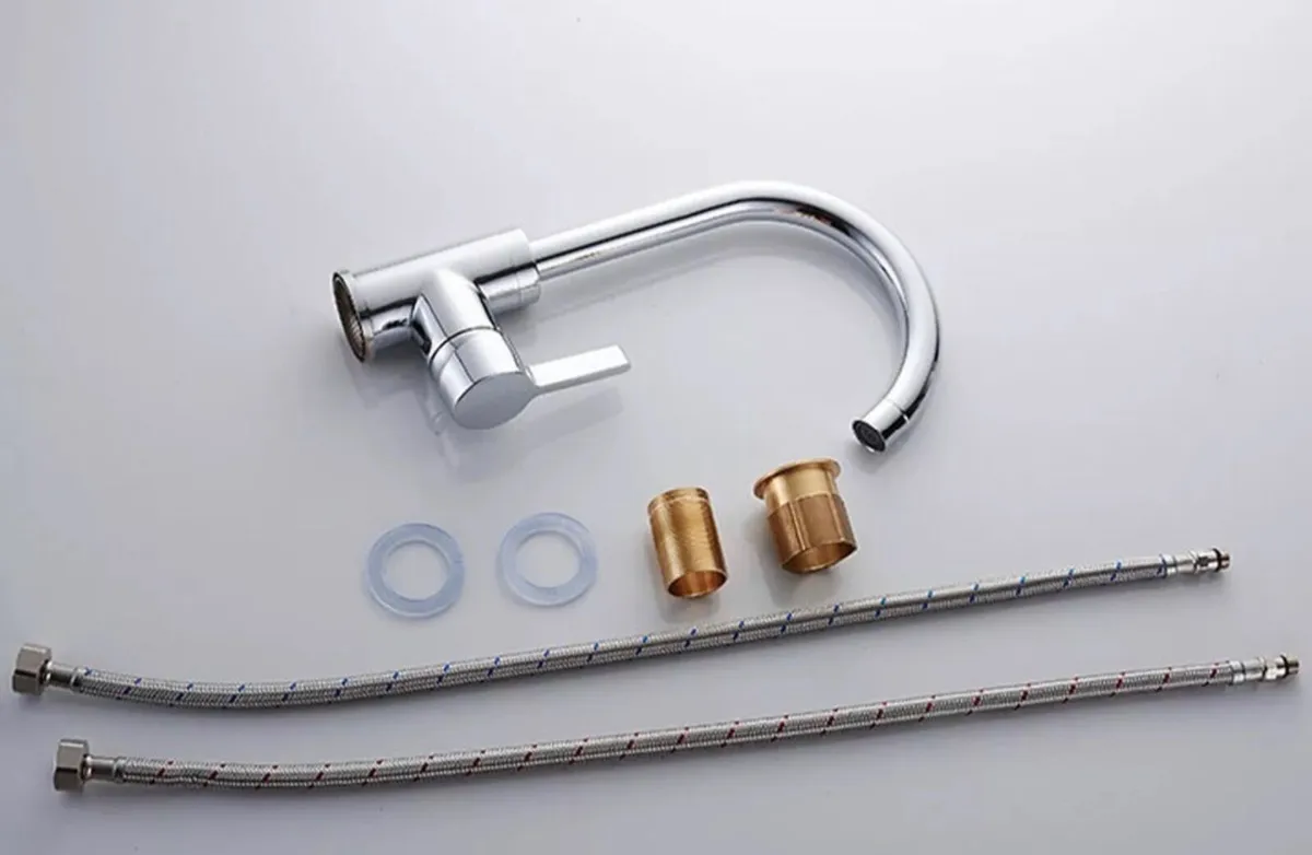 NEW Kitchen Sink Mixer Tap Mono Chrome Faucet - Image 4
