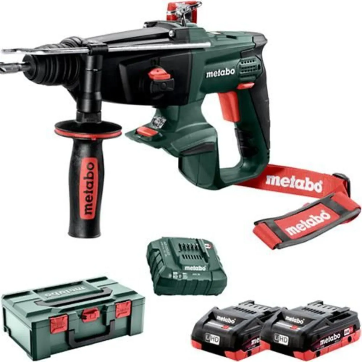 18V Cordless Metabo SDS Hammer Drill Kit - Image 2