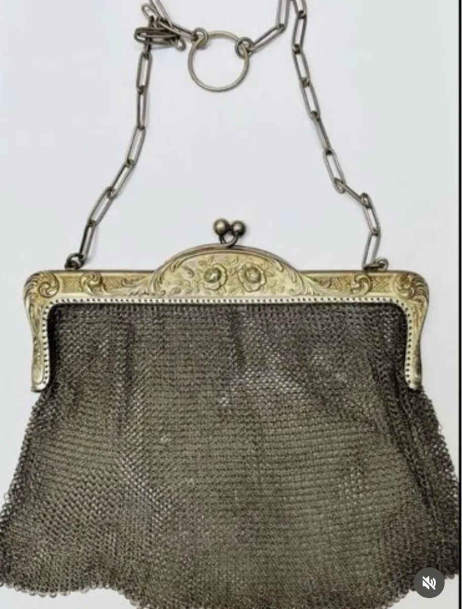 Silver metal bag - Image 1