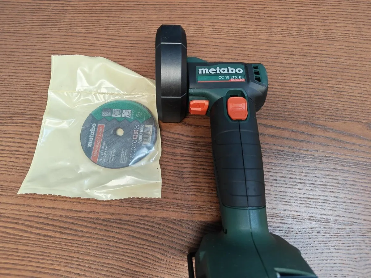 18V Metabo Brushless Mini Angle Grinder Kit - Image 2