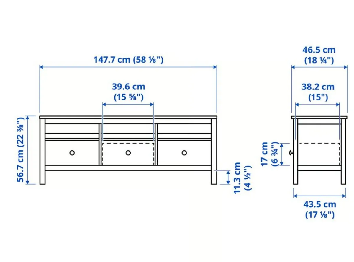IKEA Hemnes TV Unit Bench - Image 2