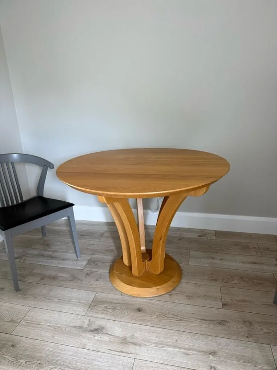 Solid Oak Dining Table - Image 1