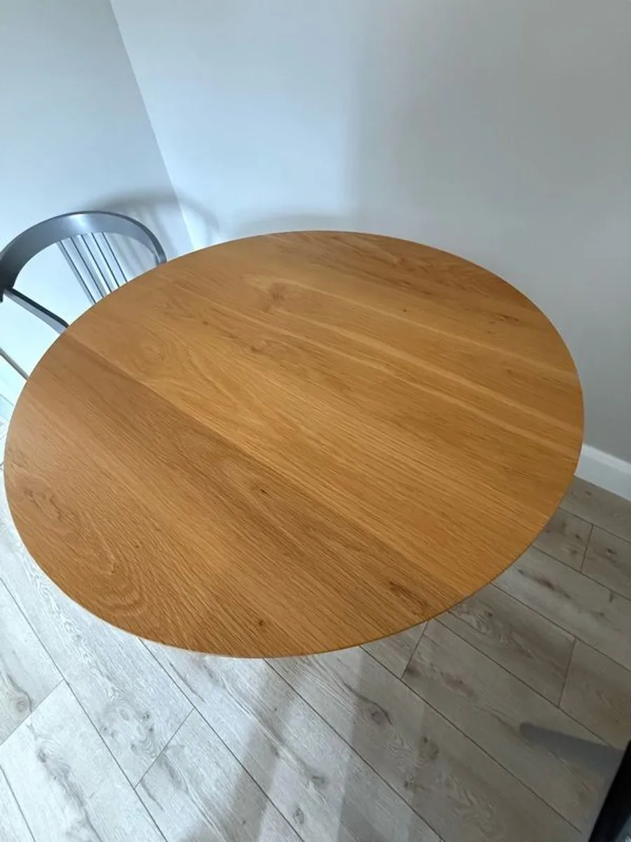 Solid Oak Dining Table - Image 3