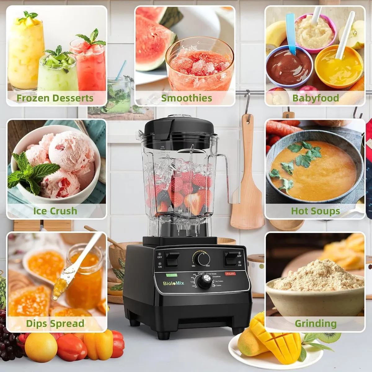Professional Blender 2200W Smoothie Maker 4 - Image 3