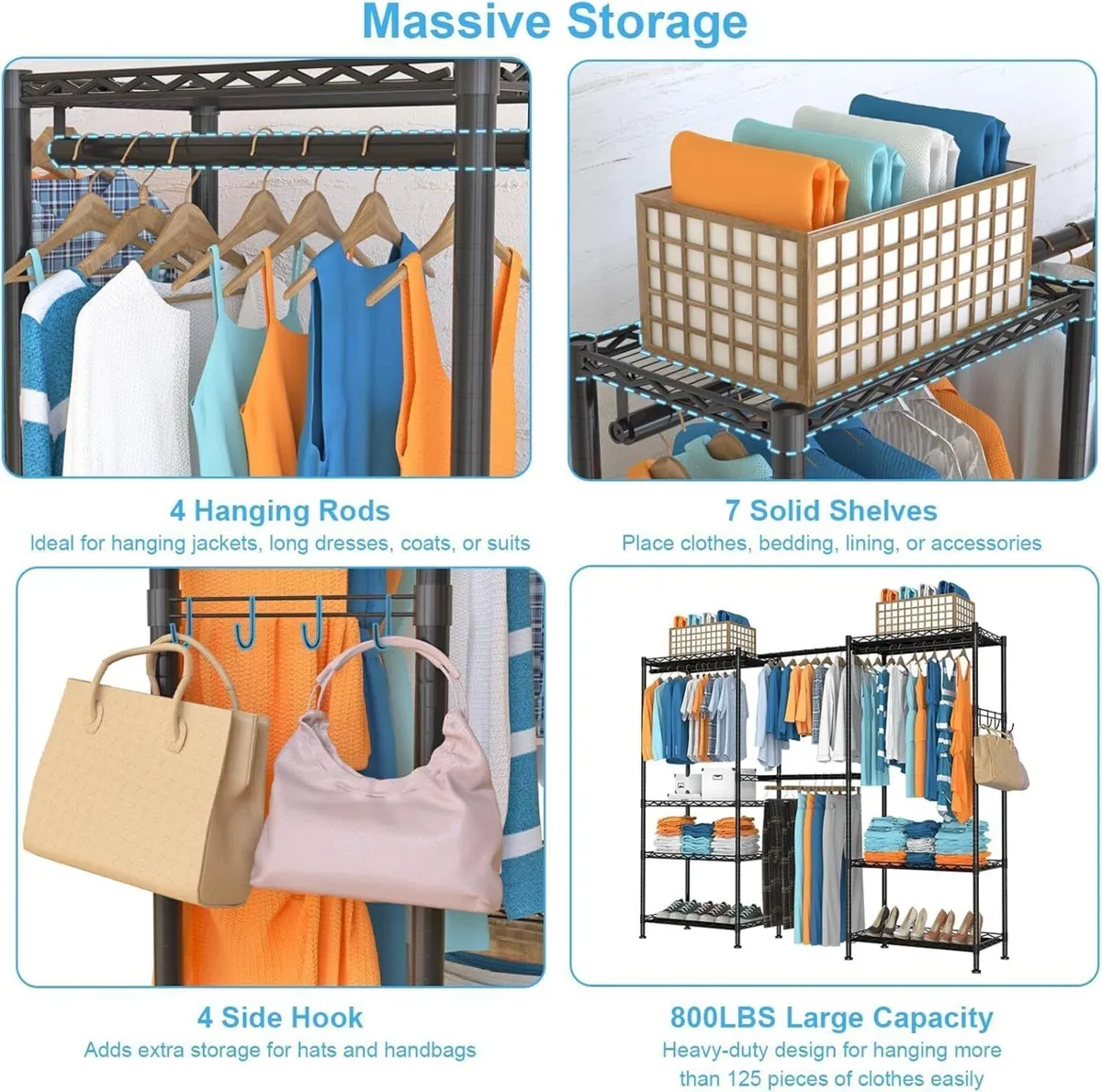 Clothes Rack for Hanging Adjustable - Image 4