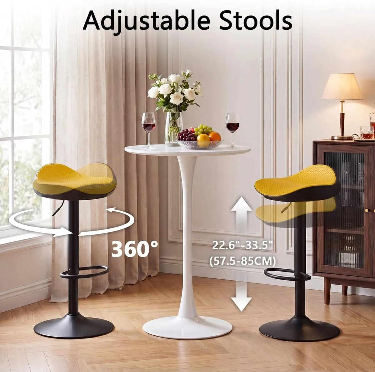 Bar Stools Backless Breakfast Barstools PU - Image 4