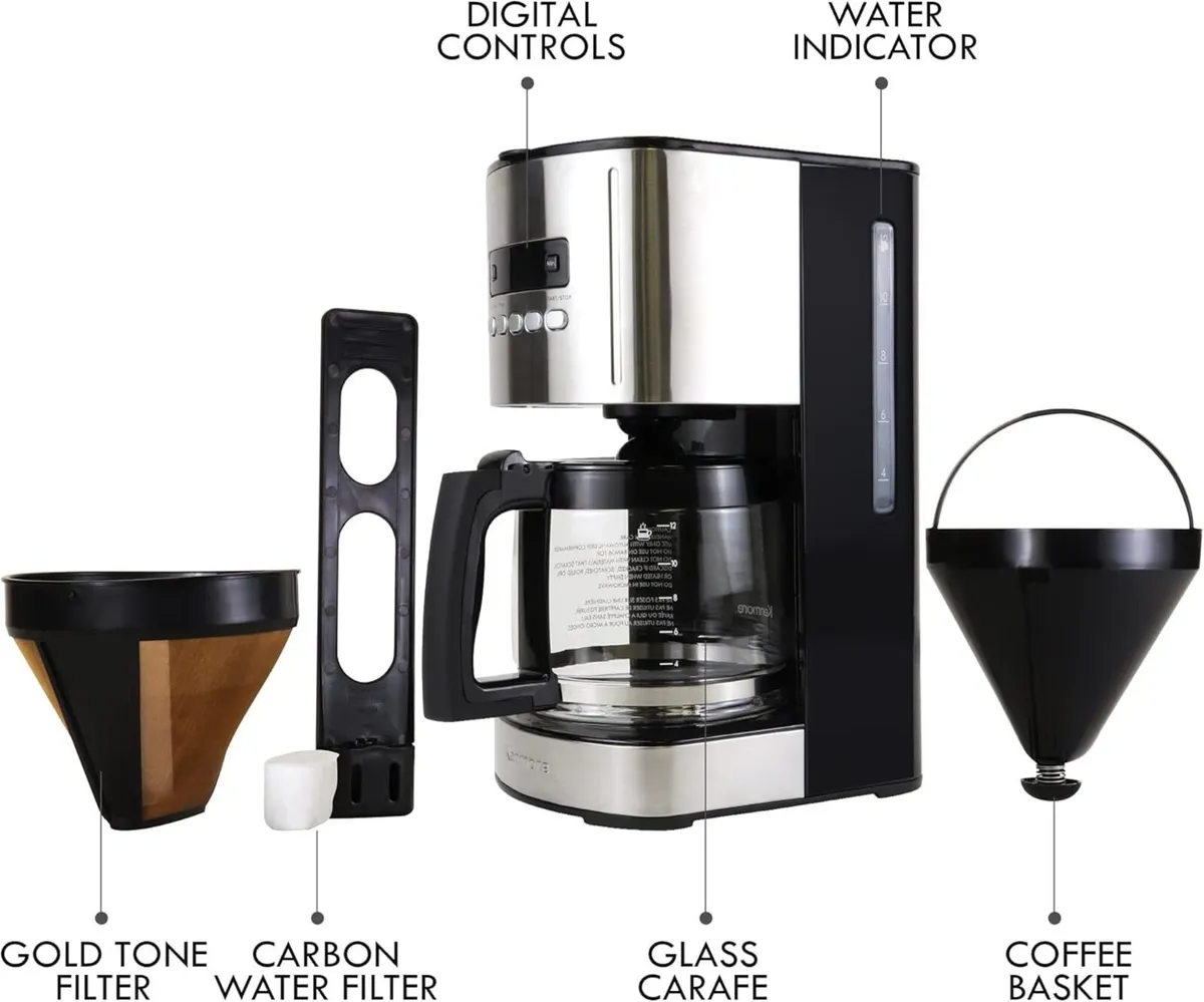 Drip Coffee Maker Machine 12-Cup 1.8L - Image 3