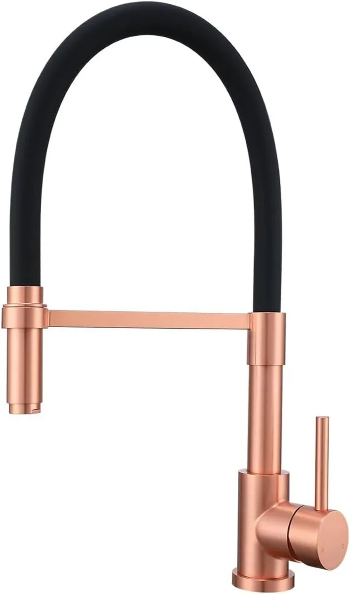 Copper Kitchen Tap Pull Down Sprayer Swivel Mixer - Image 1