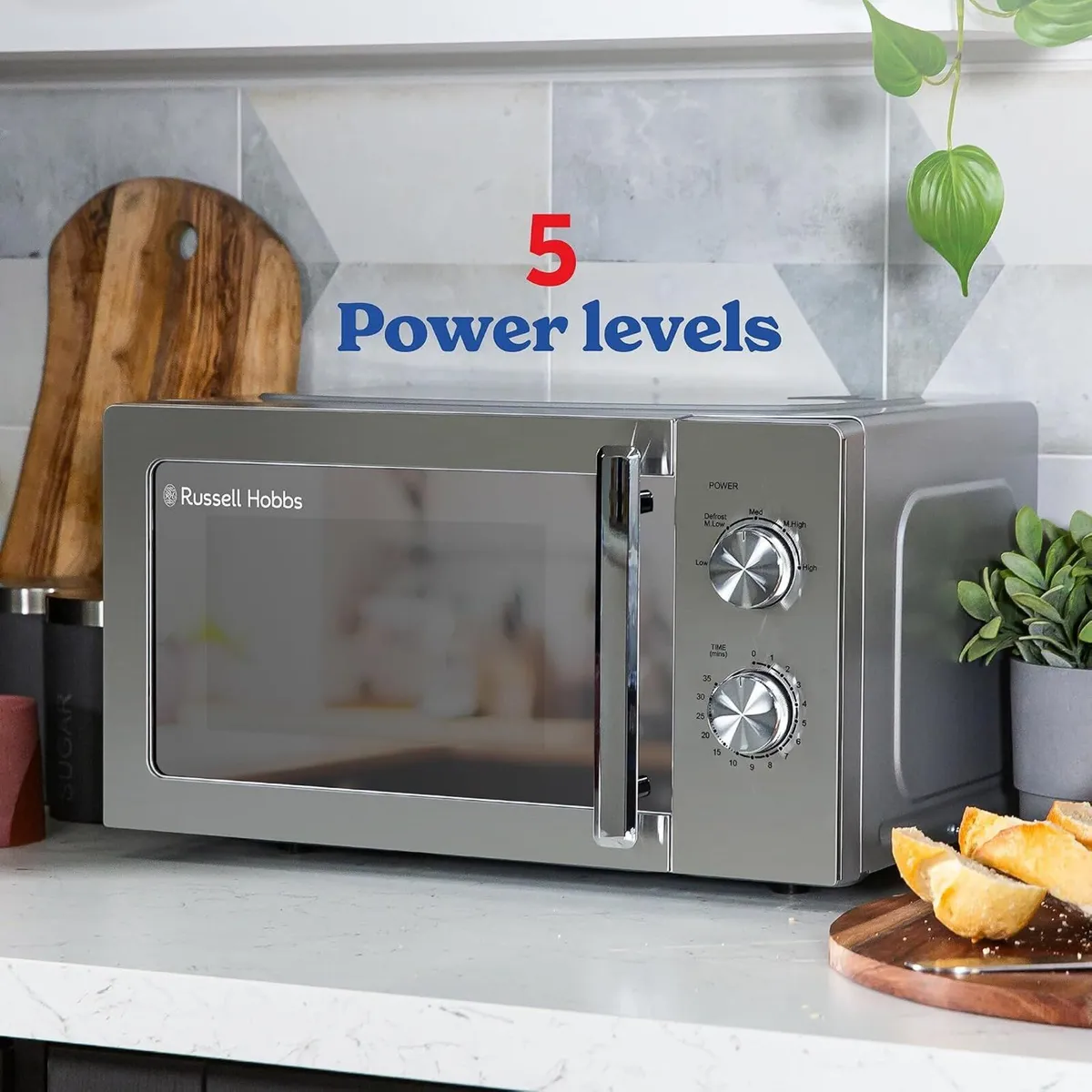 Stainless Steel Microwave 20 Litre 800W Solo - Image 4