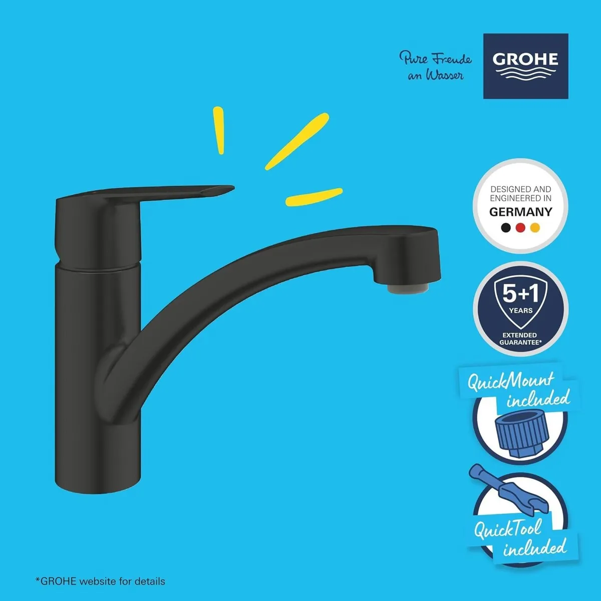 Start Quickfix Single Lever Kitchen Sink Mixer Tap - Image 2