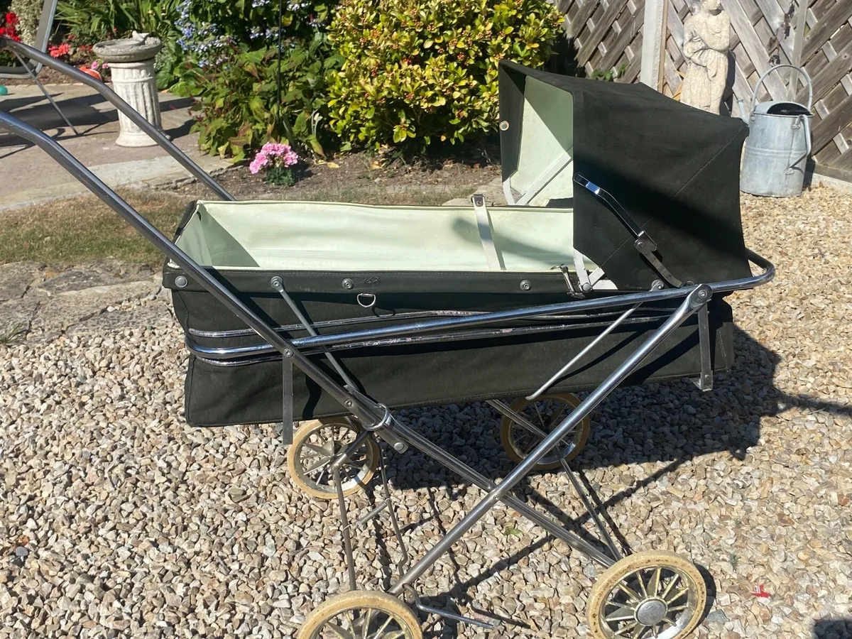 Pedigree Pram, carry cot & Chicco baby chair - Image 2