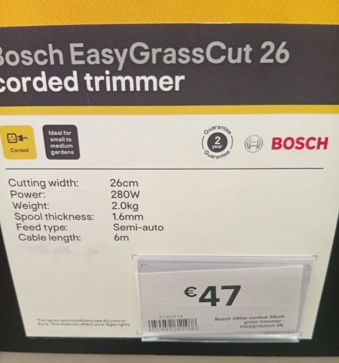 Bosch Easy Grass Cut trimmer 3months old - Image 2