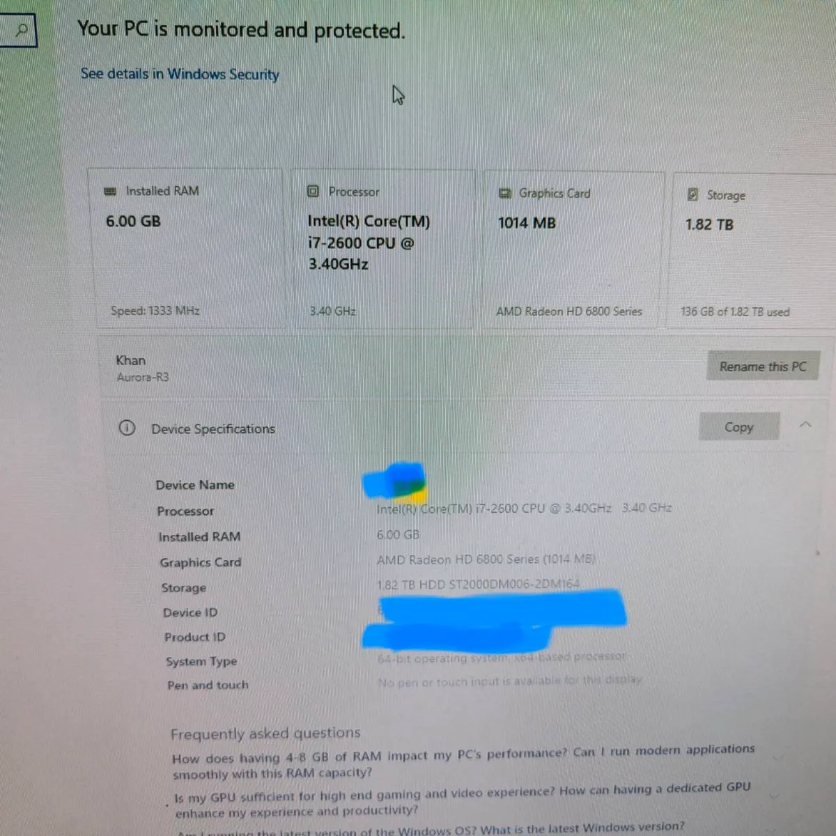 Alienware - Aurora R3- gaming PC - Image 1