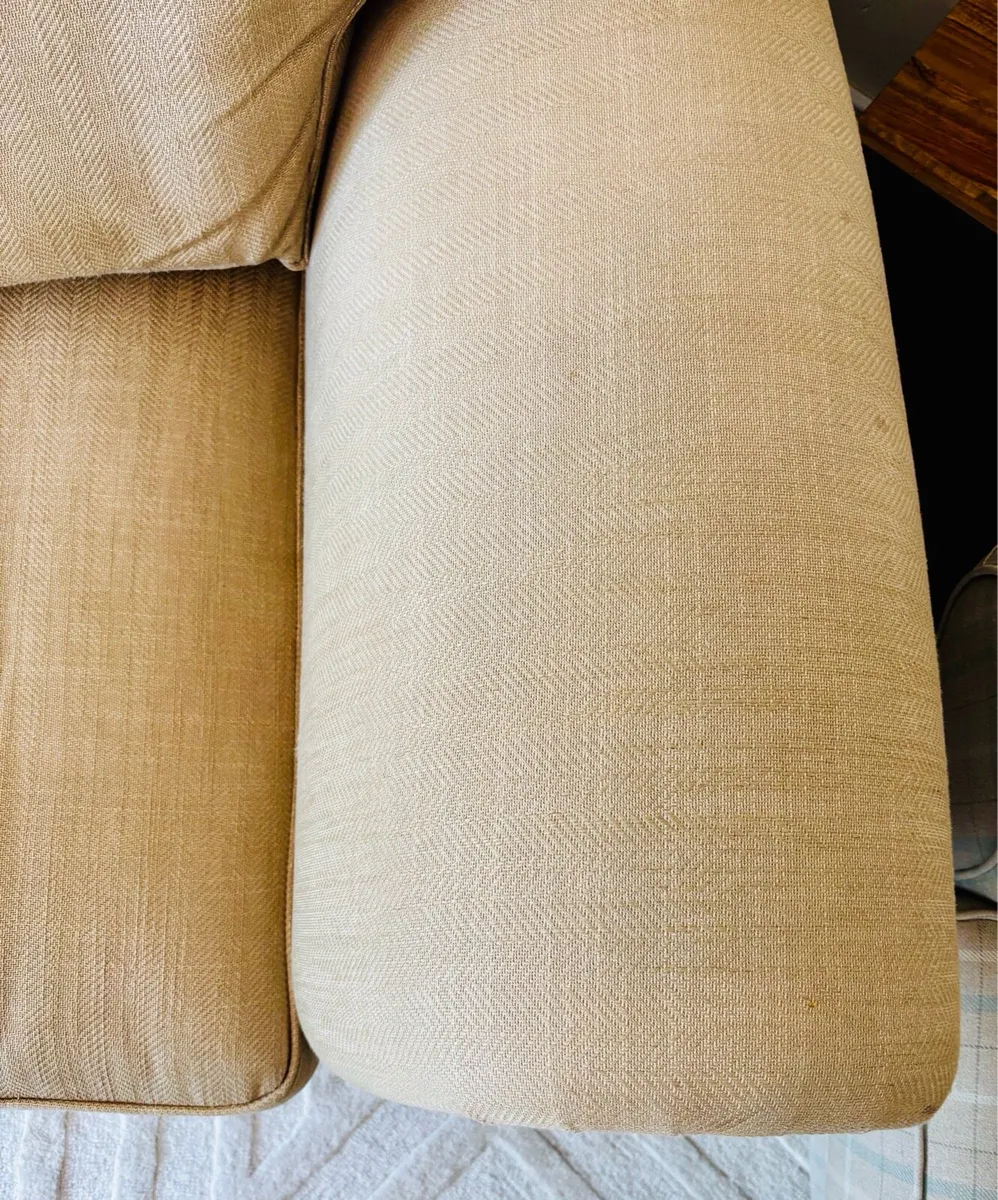 Laura Ashley 3 seater sofa and Tetrad ottoman - Image 4