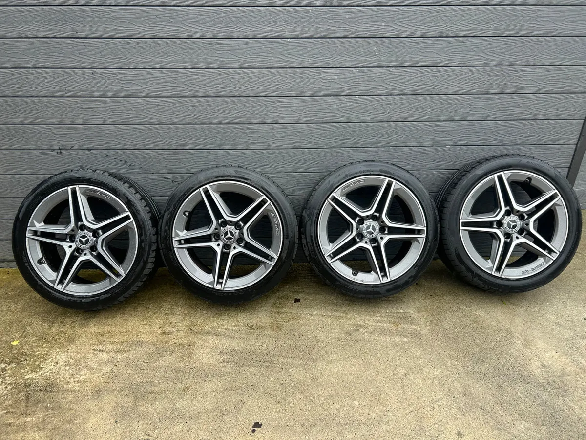 18”GENUINE MERC C CLASS ALLOY WHEELS & TYRES - Image 2