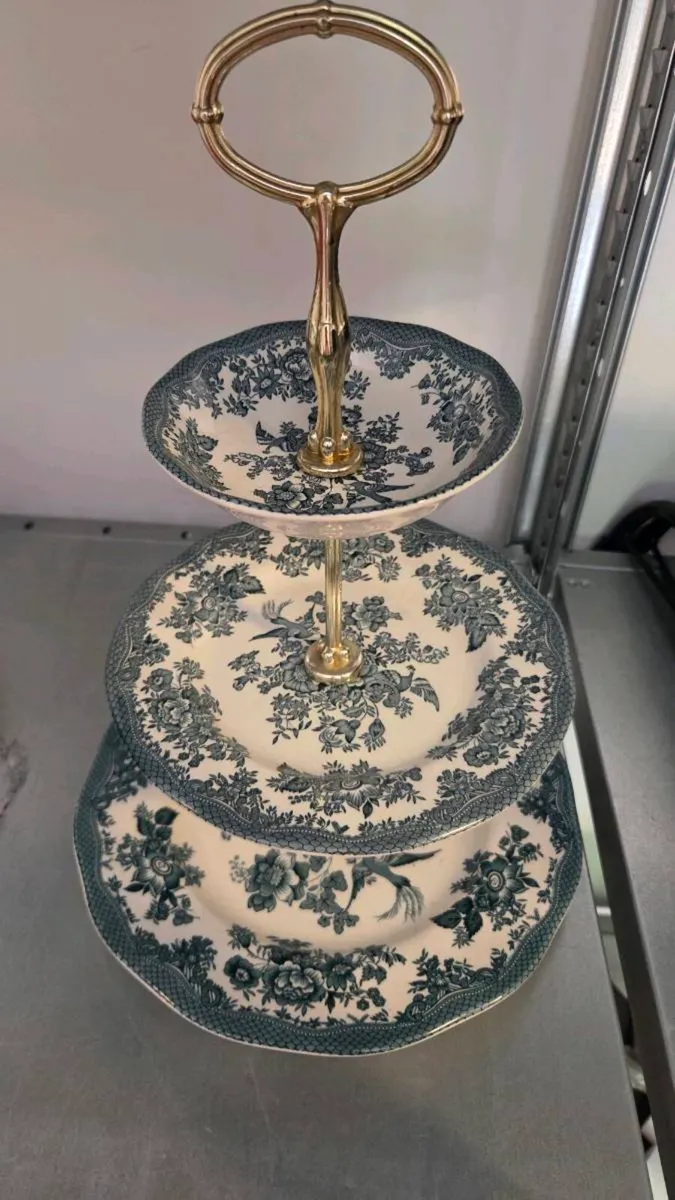 Vintage Enoch Wedwood 3-Tier Cake Stand - Image 1