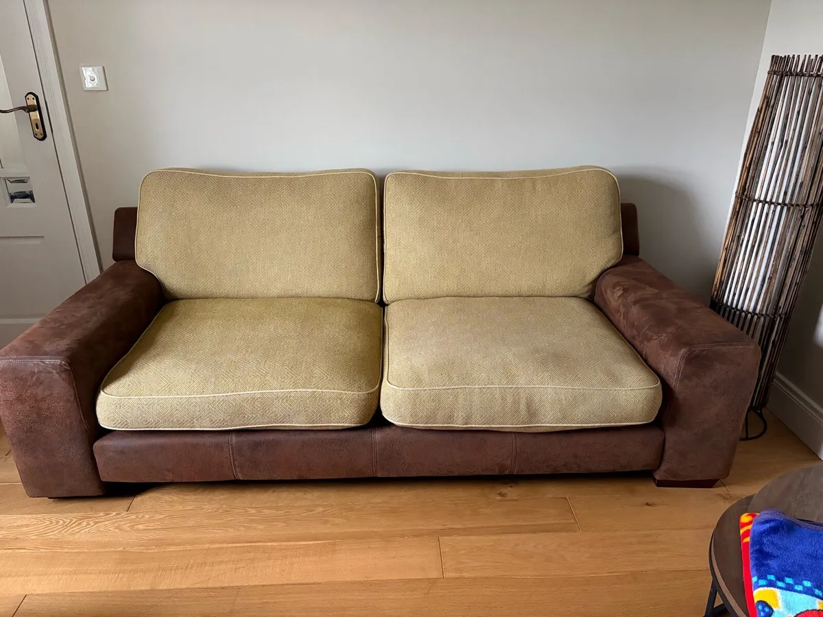 Harvey Norman 3 Seater & Arm Chair - Image 2