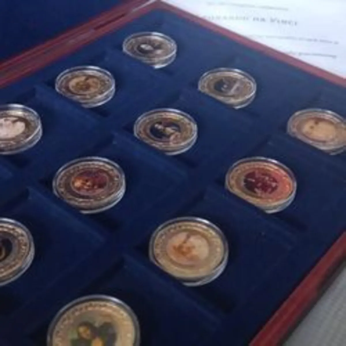 Leonardo Da Vinci Limited Edition Gold Coin Set - Image 3
