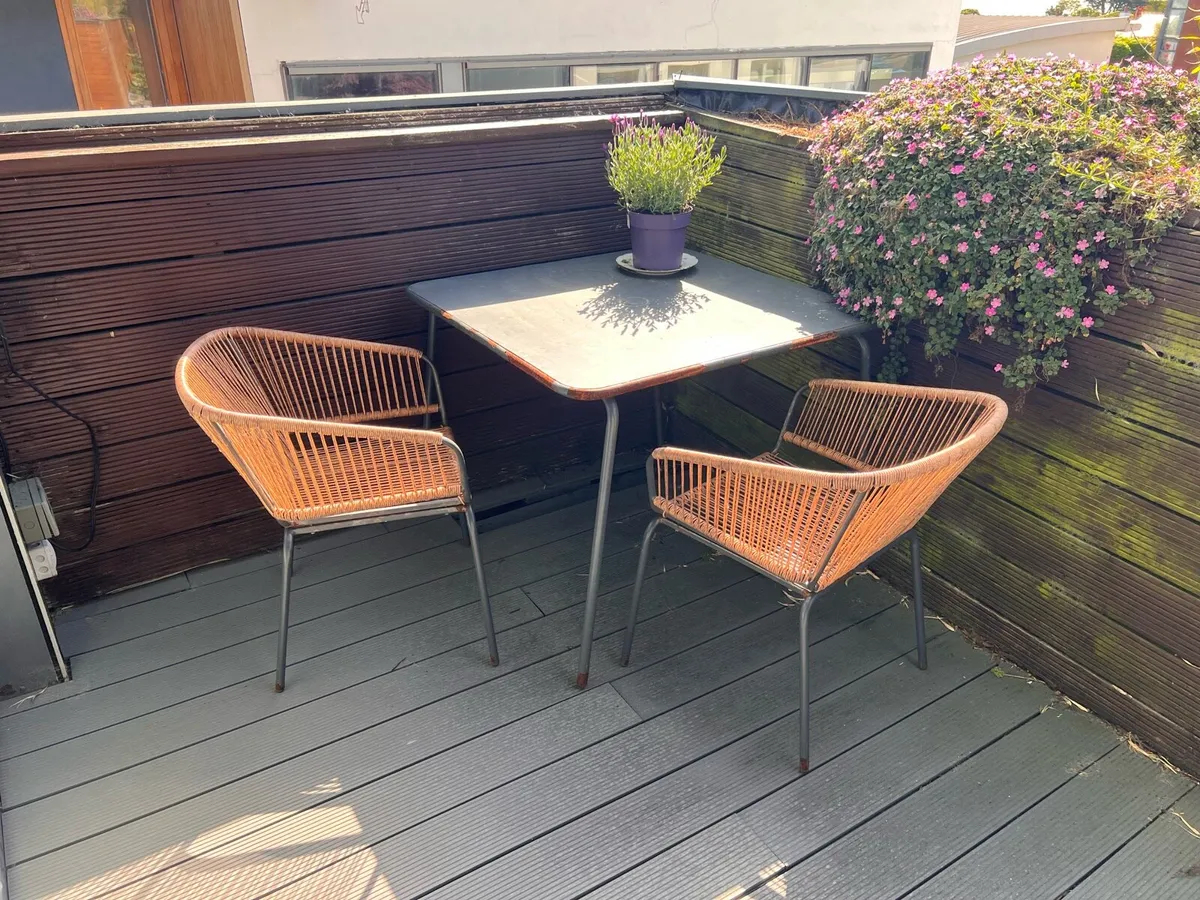 Garden Table and 2 Chairs - Image 1