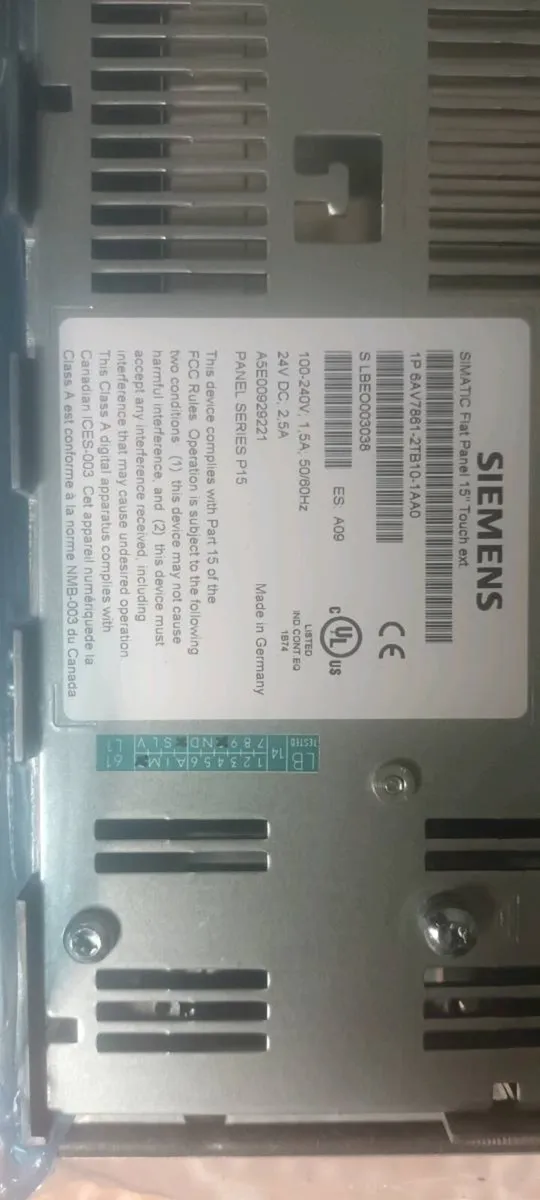 Siemans 15" touch panel screen - Image 3