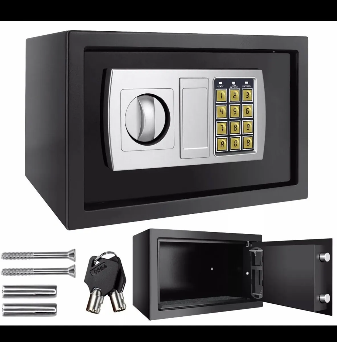 NEW 8.5Litre Secure Digital Steel Safe 31x20x20cm - Image 1