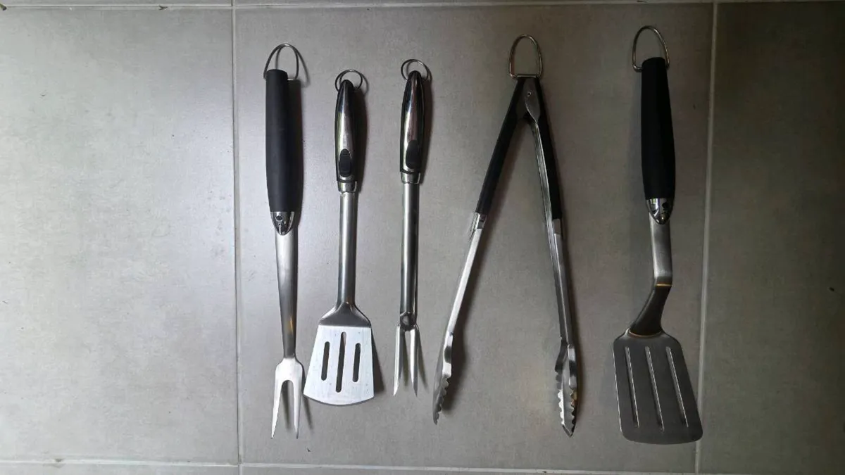 5-Piece Heavy-Duty Stainless Steel BBQ Set - Image 1