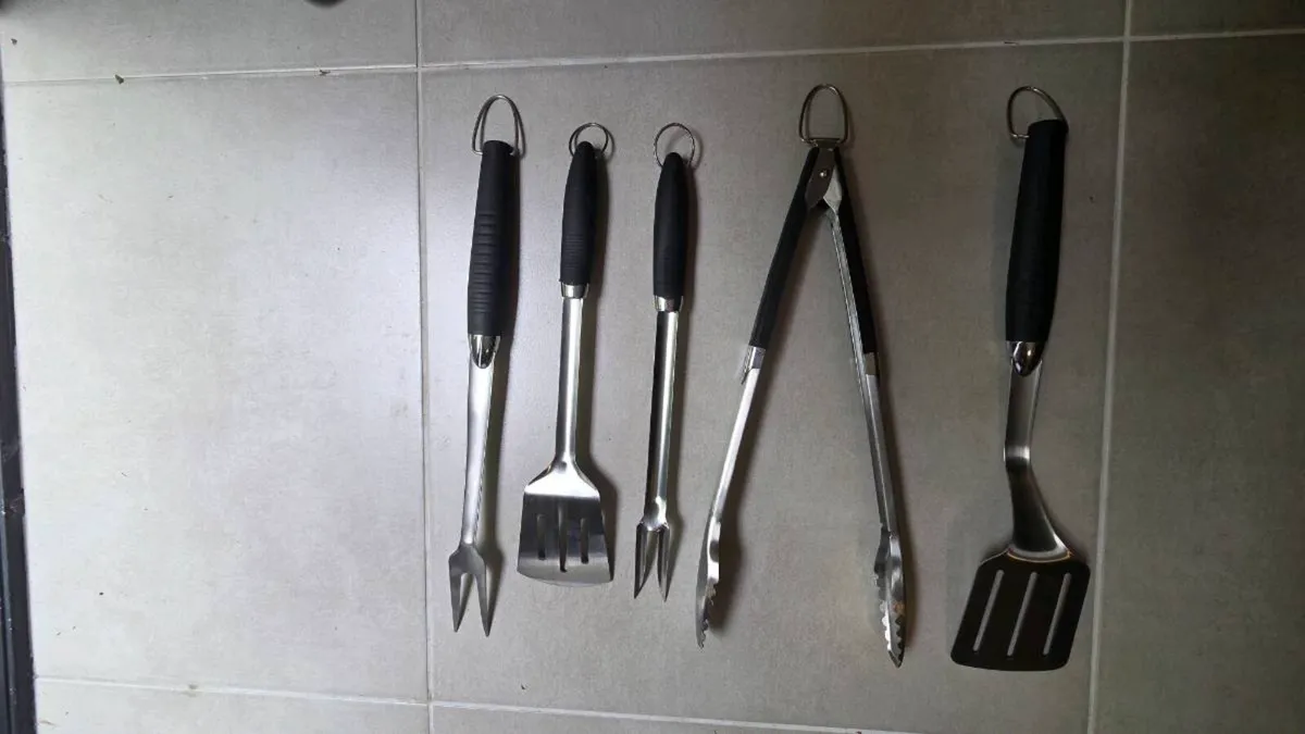 5-Piece Heavy-Duty Stainless Steel BBQ Set - Image 2