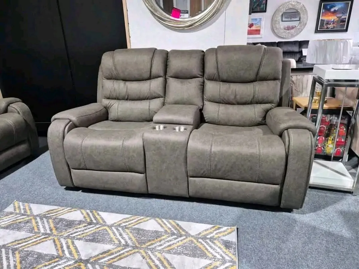 Maddison 3+2 or 3+1+1 Grey Fabric Sofa Set - Image 4