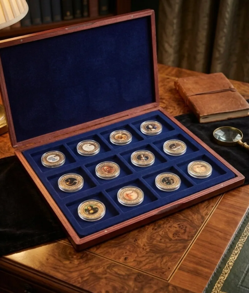Leonardo Da Vinci Limited Edition Gold Coin Set - Image 1