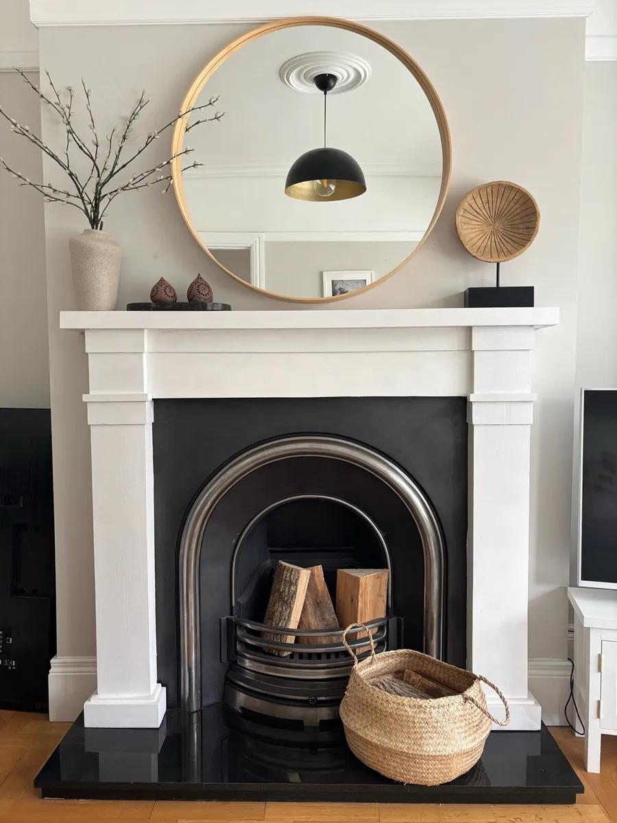 Celtic Arch Iron Fireplace Insert - Image 3